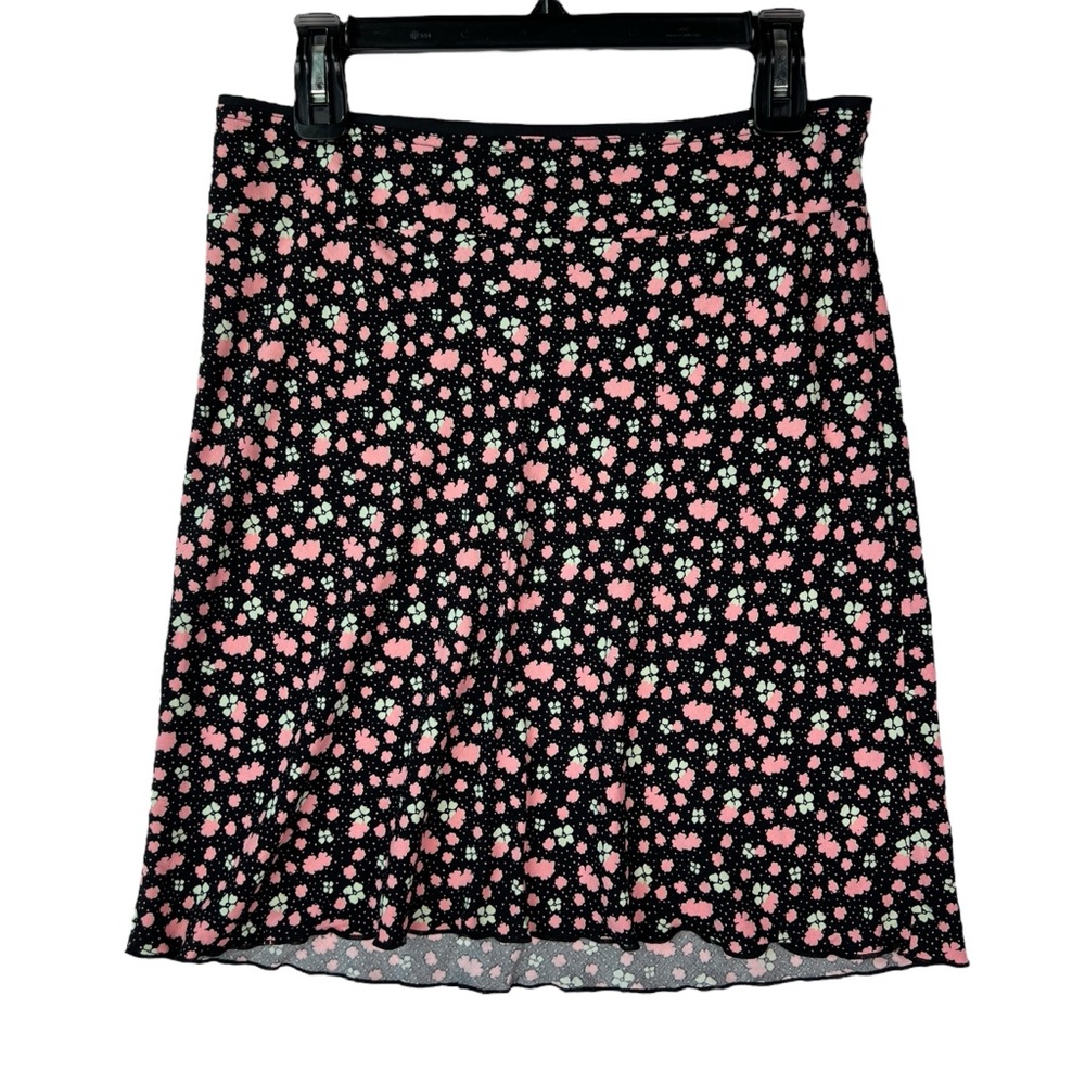 Free People Floral Pink and Black Women's Skirt